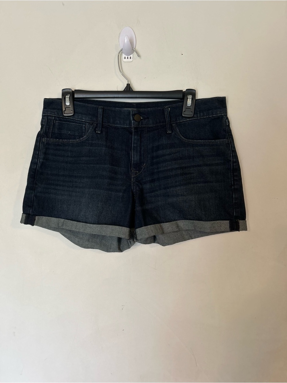 Abercrombie & Fitch Denim Jean Shorts Womens Size 28" Length 4"Blue Cuffed